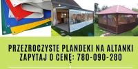 Przezroczyste plandeki na altanki na wymiar 