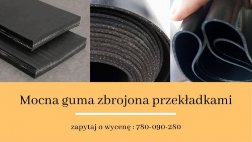 Mocna guma zbrojona- płyta gumowa z przekładkami